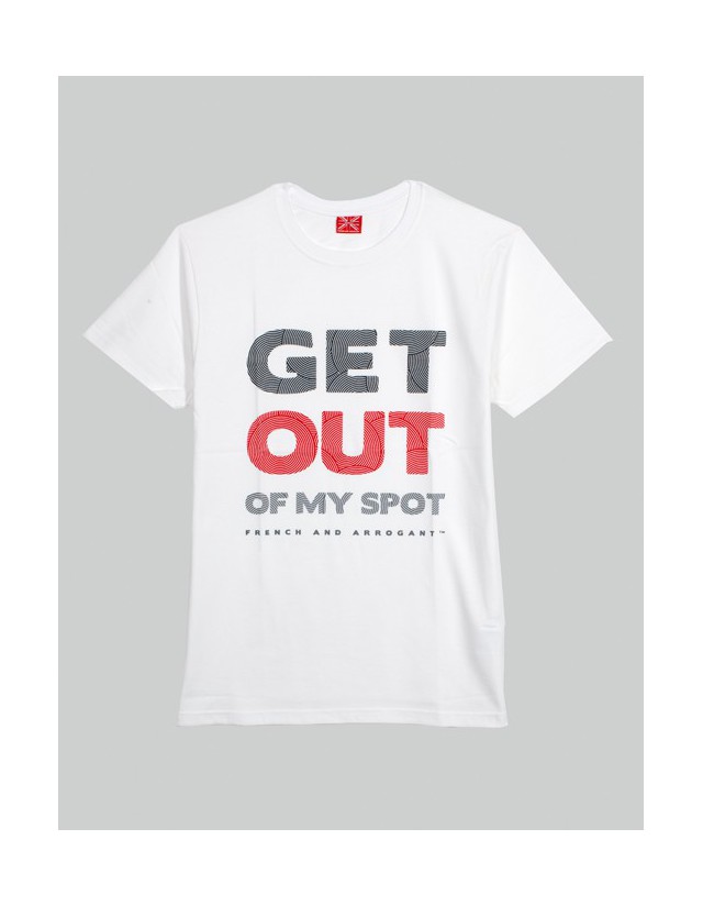 T-SHIRT GET OUT BLANC