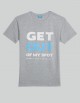 TEE SHIRT GET OUT GRIS CHINE